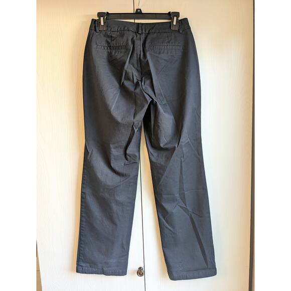 Dockers Ideal Fit Womens Sz 4 Navy Blue Dress Pants Slacks Bootcut Cotton Blend - Picture 2 of 6